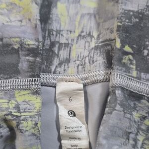 lululemon athletica Gray and Yellow Leggings